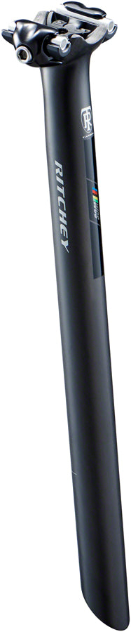 Ritchey WCS Carbon 1-Bolt Seatpost: 27.2 350mm 0 Offset Black