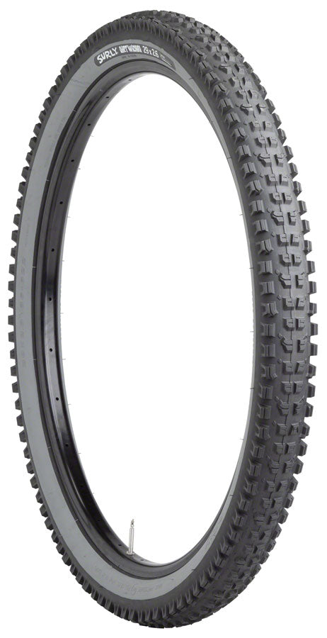 Surly Dirt Wizard Tire - 29 x 2.6 Tubeless Folding Black/Slate 60 tpi