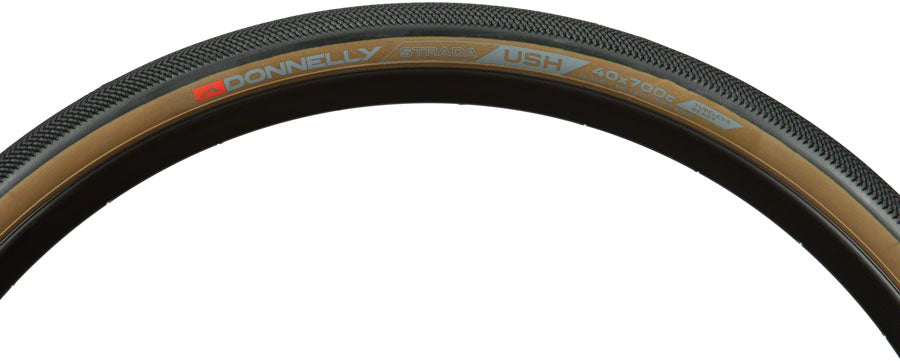 Donnelly Sports Strada USH Tire - 700 x 40 Tubeless Folding Black/Tan