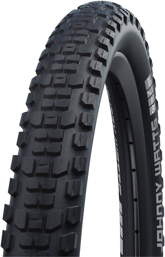 Schwalbe Johnny Watts Tire - 27.5 x 2.35 Clincher Folding BLK Performance RaceGuard Addix Double Defense