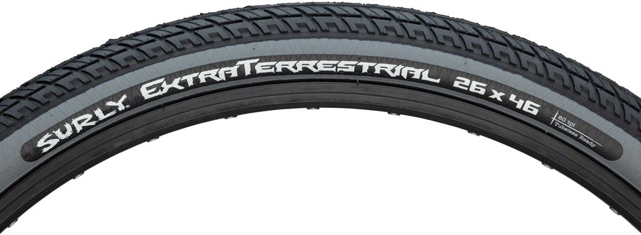 Surly ExtraTerrestrial Tire - 26 x 46c Tubeless Folding Black/Slate 60tpi