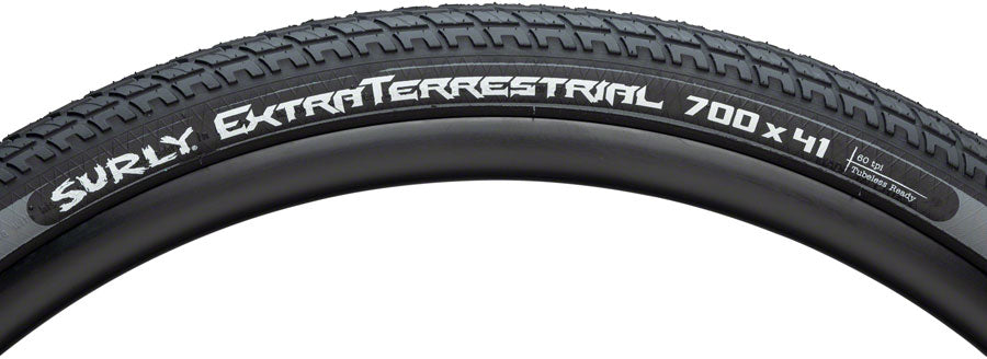 Surly ExtraTerrestrial Tire - 700 x 41 Tubeless Folding Black/Slate 60tpi