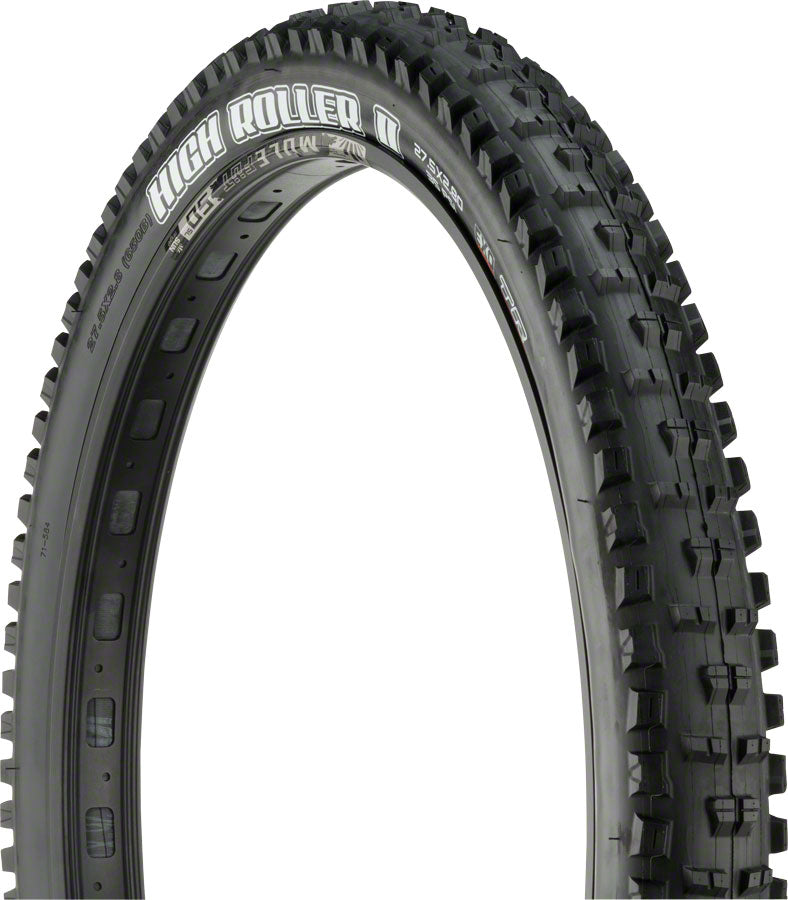 Maxxis High Roller II Tire - 27.5 x 2.8 Tubeless Folding Black Dual EXO