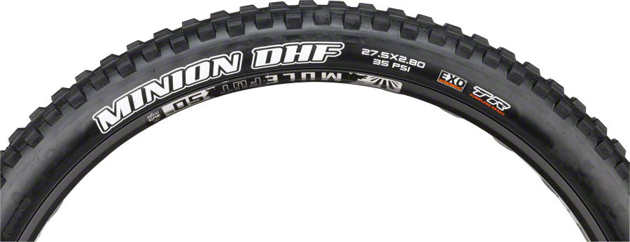 Maxxis Minion DHF Tire - 27.5 x 2.8 Tubeless Folding Black Dual EXO