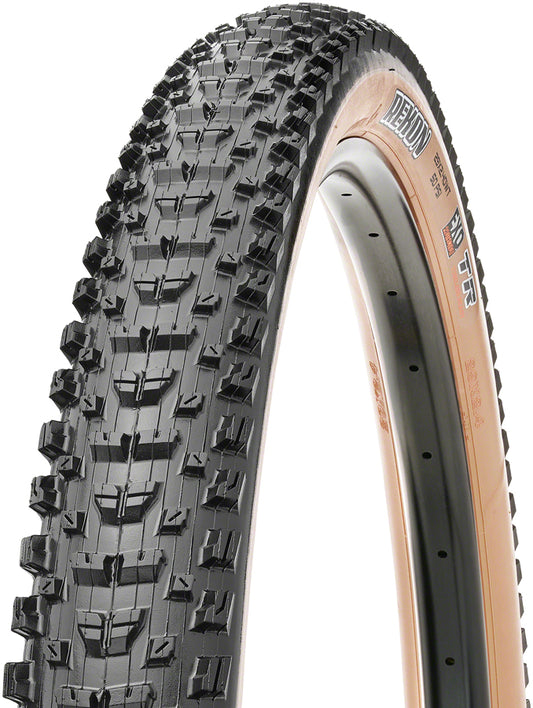 Maxxis Rekon Tire - 29 x 2.4 Tubeless Folding BLK/Dark Tan Dual EXO Wide Trail