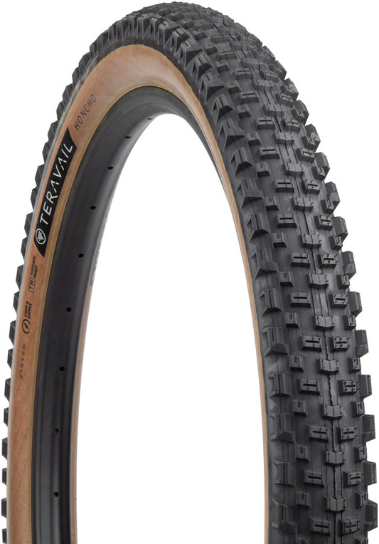 Teravail Honcho Tire - 27.5 x 2.6 Tubeless Folding Tan Light Supple Grip Compound