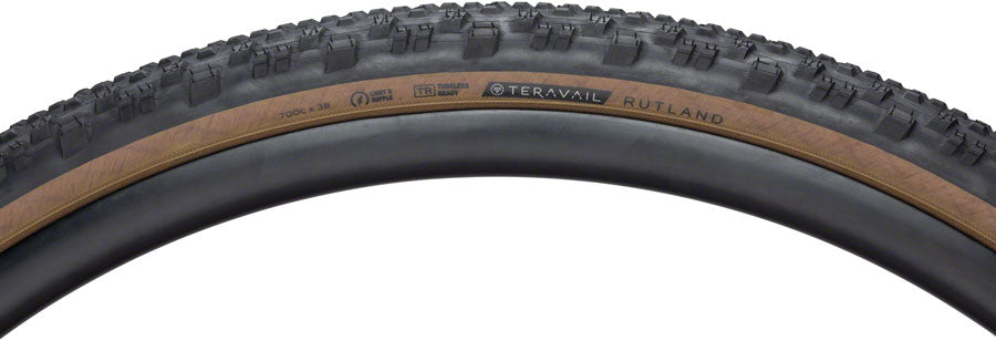 Teravail Rutland Tire - 700 x 38 Tubeless Folding Tan Light and Supple