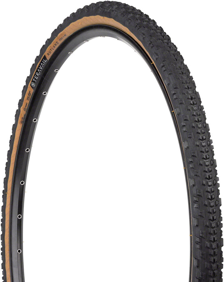 Teravail Rutland Tire - 700 x 42 Tubeless Folding Tan Durable