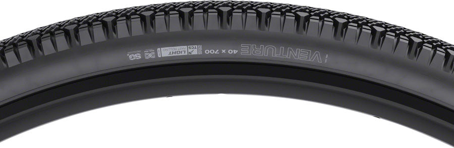 WTB Venture Tire - 700 x 40 TCS Tubeless Folding BLK Light Fast Rolling SG2