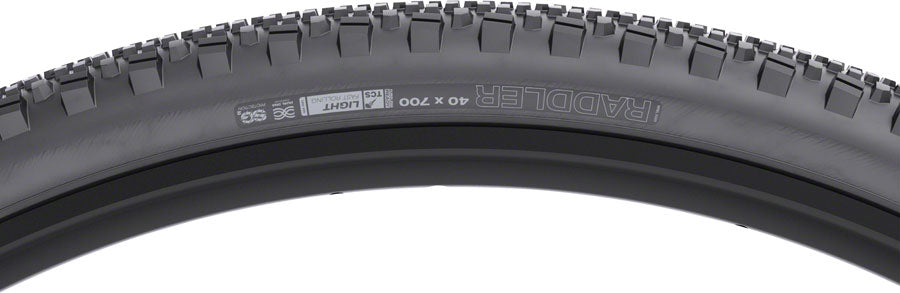 WTB Raddler Tire - 700 x 40 TCS Tubeless Folding BLK Light Fast Rolling SG2