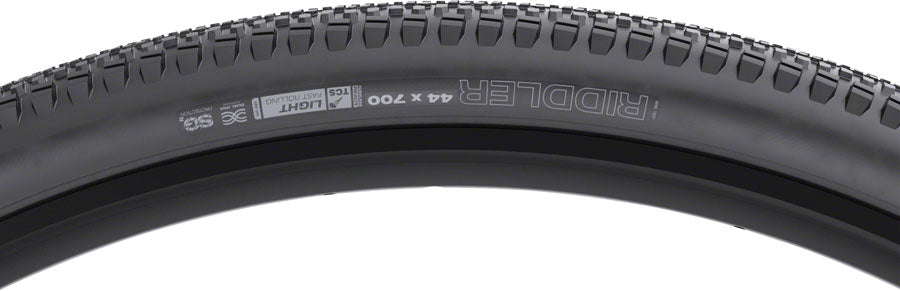 WTB Raddler Tire - 700 x 44 TCS Tubeless Folding BLK Light Fast Rolling SG2