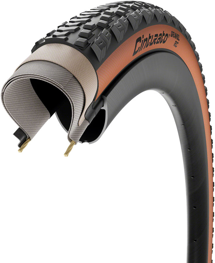 Pirelli Cinturato Gravel RC Tire - 700 x 40 Tubeless Folding Tan