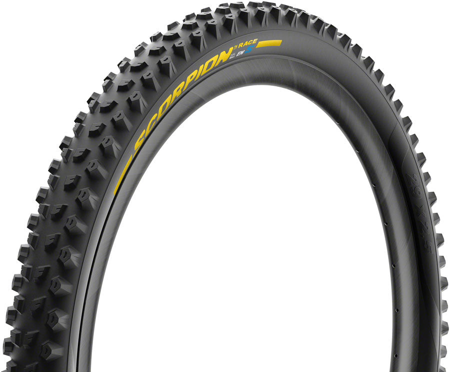 Pirelli Scorpion Race Enduro S Tire - 29 x 2.5 Tubeless Folding YLW Label DualWALL SmartEVO DH