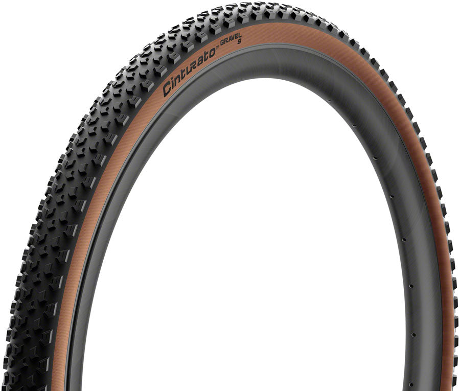 Pirelli Cinturato Gravel S Tire - 700 x 40 Tubeless Folding Classic Tan