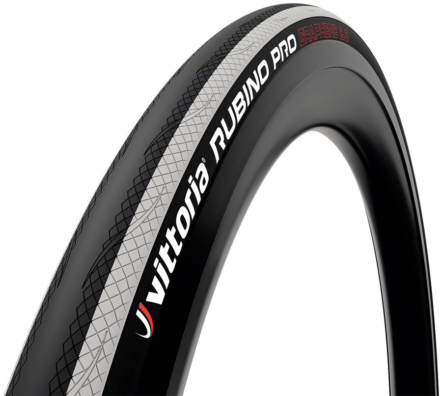 Vittoria Rubino IV Tire - 700 x 25 Clincher  Folding  Black/White 3C G2.0