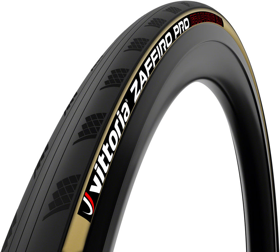 Vittoria Zaffiro Pro V Tire - 700 x 25 Clincher  Folding  Black/Tan 1C G2.0