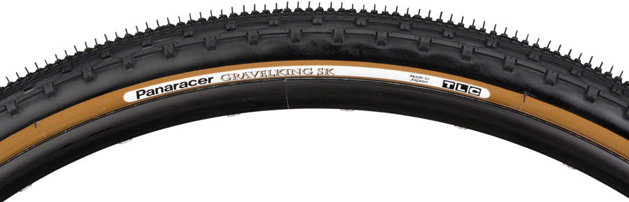 Panaracer GravelKing SK Tire - 700 x 35 Tubeless Folding Black/Brown