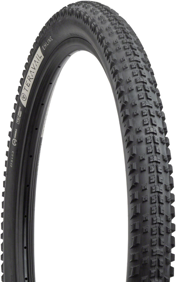 Teravail Ehline Tire - 27.5 x 2.3 Tubeless Folding BLK Durable Fast Compound