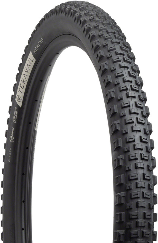 Teravail Honcho Tire - 27.5 x 2.4 Tubeless Folding BLK Light Supple Grip Compound