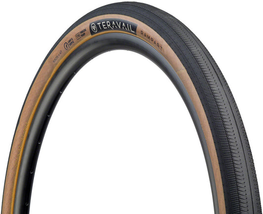 Teravail Rampart Tire - 650b x 47 Tubeless Folding Tan Light Supple Fast Compound