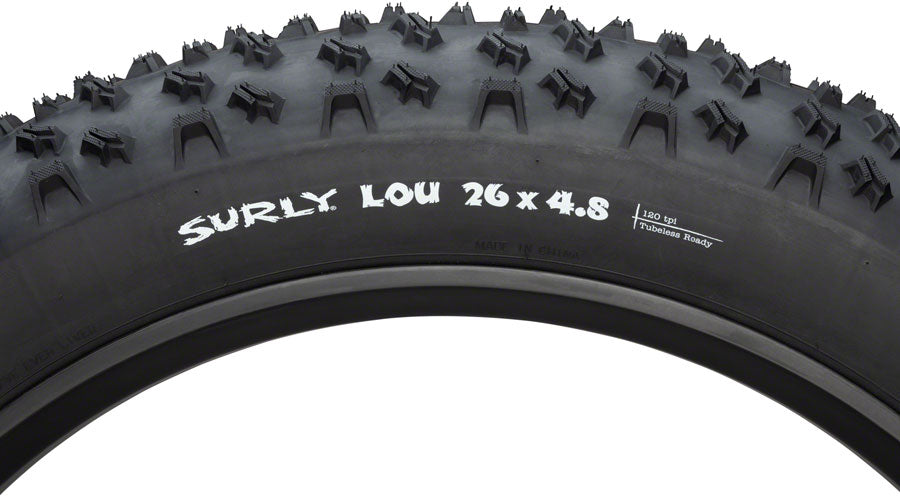 Surly Lou Tire - 26 x 4.8 Tubeless Folding Black 120tpi