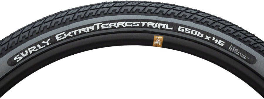 Surly ExtraTerrestrial Tire - 650b x 46 Tubeless Folding Black/Slate 60tpi