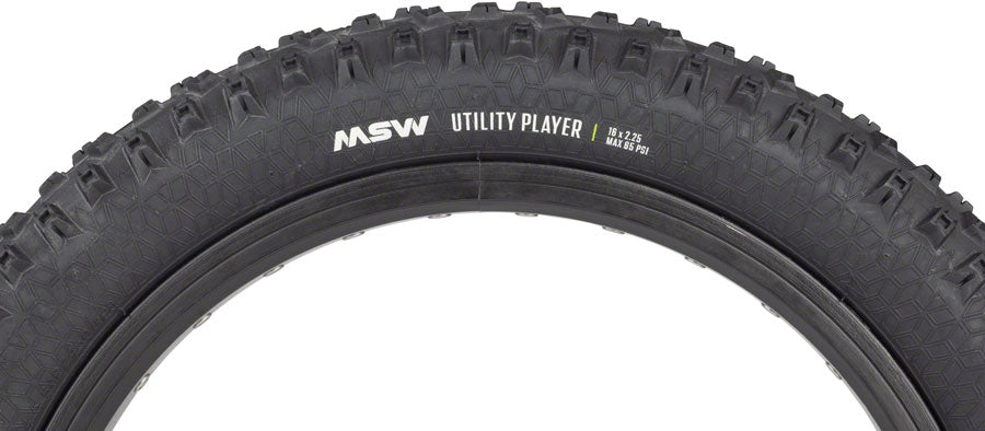 MSW Utility Player Tire - 16 x 2.25 Black Rigid Wire Bead 33tpi