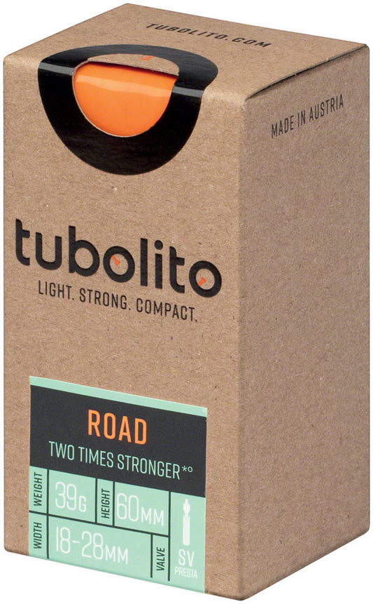 Tubolito Tubo Road Tube - 700 x 18-32mm 60mm Presta Valve Orange