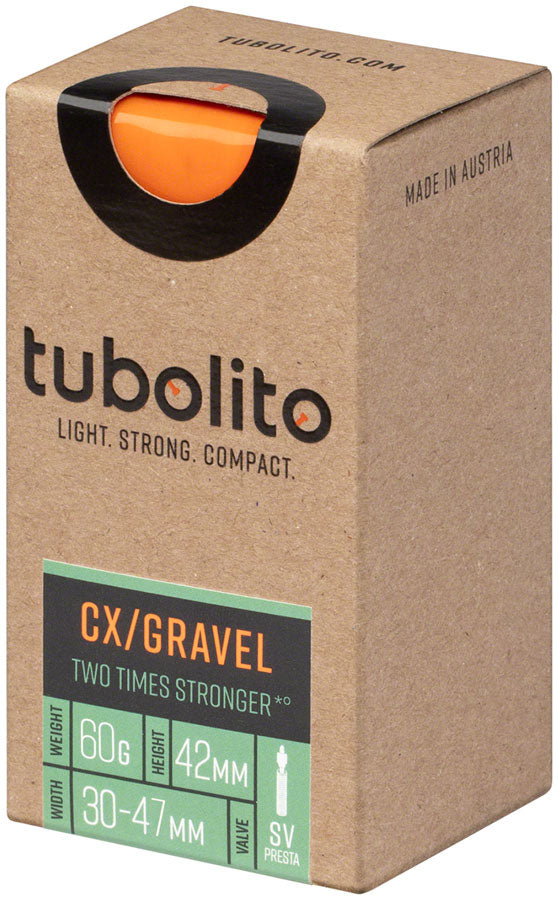 Tubolito Tubo CX/Gravel All Tube - 700 x 32-50mm 42mm Presta Valve Orange