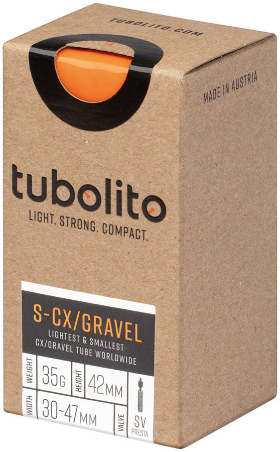 Tubolito S-Tubo CX/Gravel All Tube - 700 x 32-50mm 42mm Presta Valve Orange