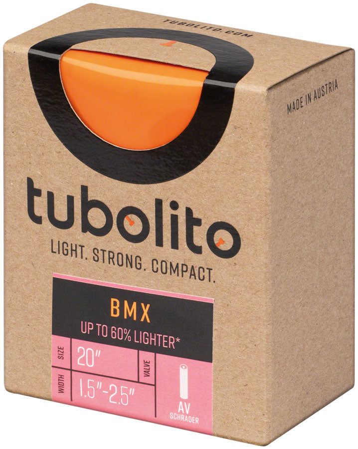 Tubolito Tubo BMX Tube - 20 x 1.5-2.5" 40mm Schrader Valve Orange