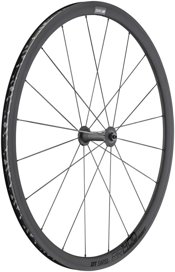 DT Swiss PR 1400 DICUT OXiC Front Wheel - 700 QR x 100mm Rim Brake BLK 32mm