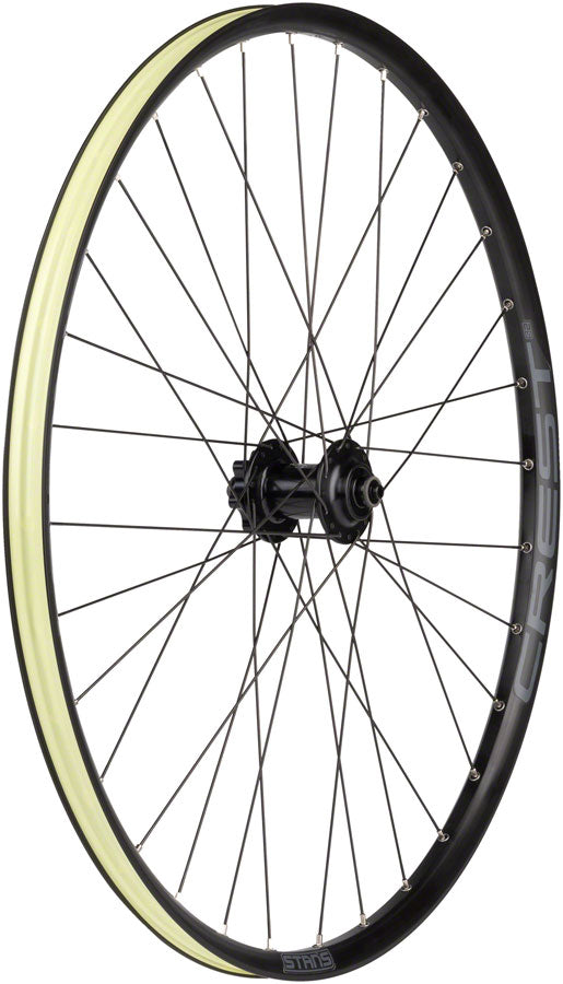 Stans Crest S2 Front Wheel - 27.5" QR x 100mm 6-Bolt Black