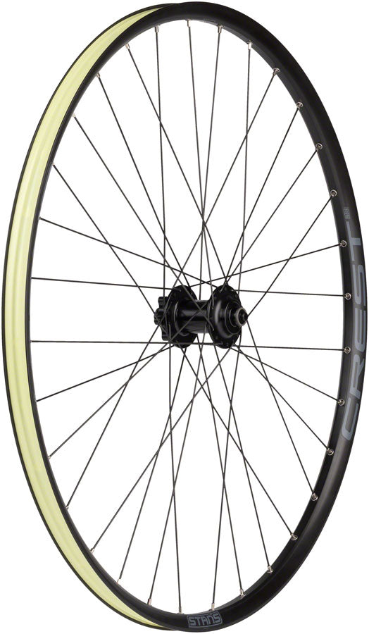 Stans Crest S2 Front Wheel - 29" QR x 100mm 6-Bolt Black