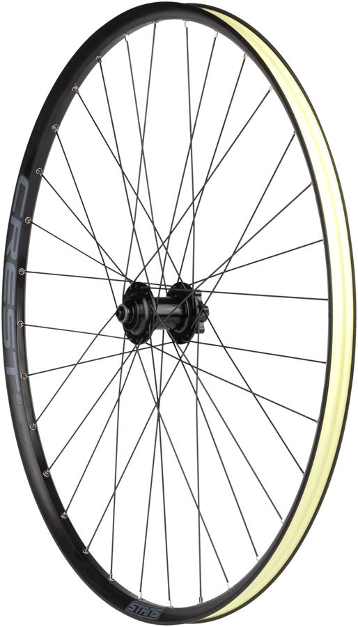 Stans Crest S2 Front Wheel - 29" QR x 100mm 6-Bolt Black