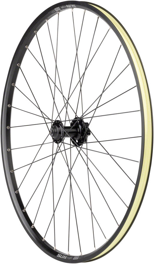 Quality Wheels Value Double Wall Series Disc Front Wheel - 27.5" QR x 100mm 6-Bolt/Rim BLK