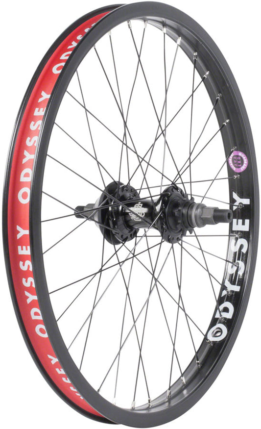 Odyssey Quadrant Rear Wheel - 20" 14 x 110mm Rim Brake Cassette Black