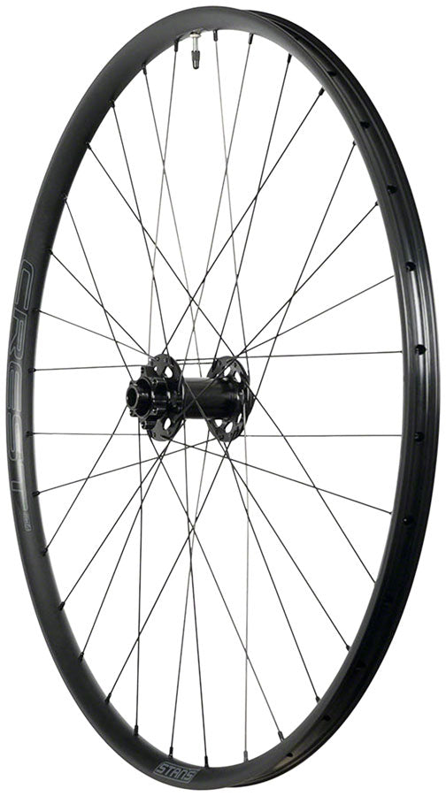 Stans Crest MK4 Front Wheel - 27.5 12 x 100mm 6-Bolt Black