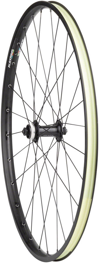 Quality Wheels Value Double Wall Series Disc Front Wheel - 650b QR x 100mm Center-Lock BLK