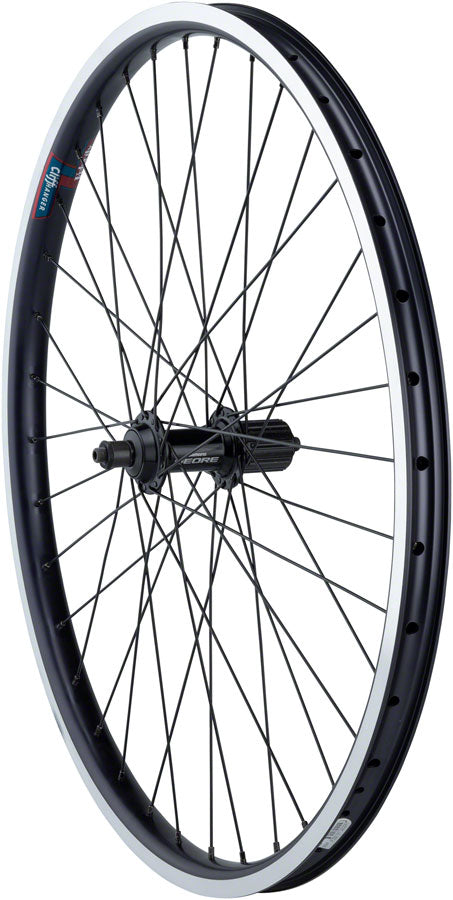 Quality Wheels Value HD Series Rear Wheel - 26" QR x 135mm Center-Lock Disc / Rim Brake HG 10 BLK