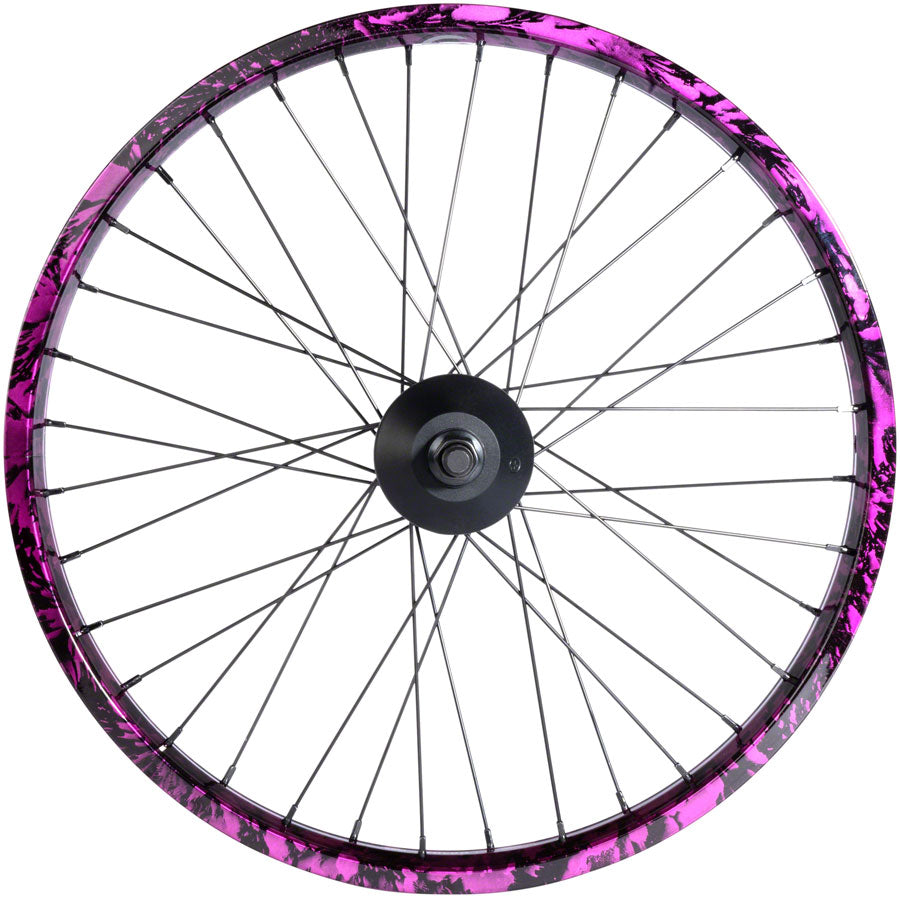 Salt EX Rear Wheel - 20" Black/Purple Splatter LHD