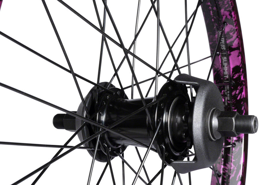 Salt Everest Rear Wheel - 20" Black/Purple Splatter Freecoaster LHD