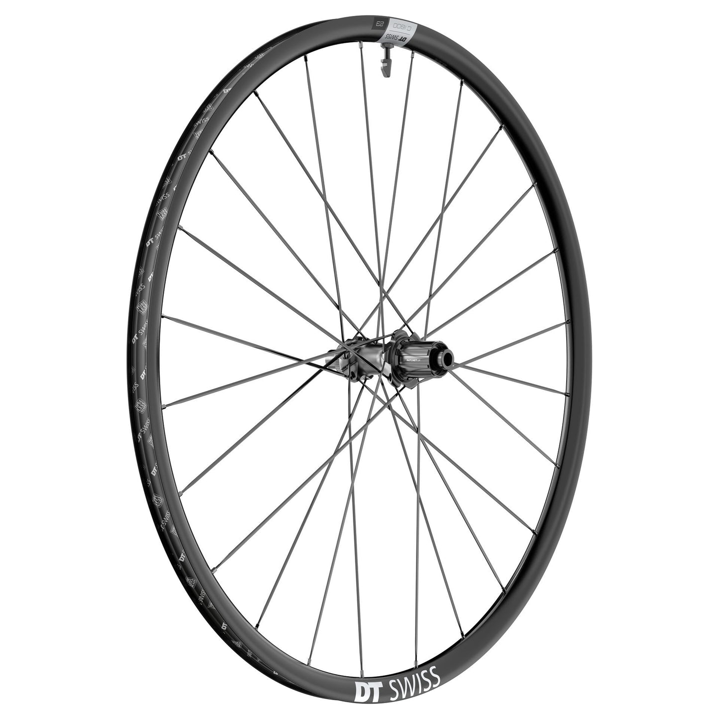 DT Swiss C 1800 Spline 23 Rear Wheel - 700 12 x 142mm Center-Lock HGR11 BLK