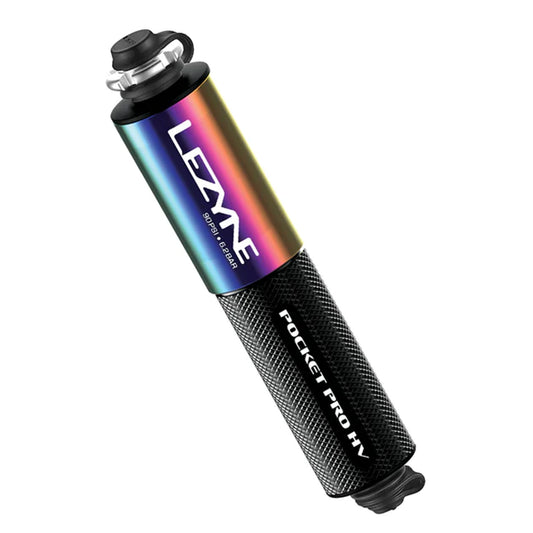 Lezyne Pocket Drive Pro HV Mini Pump - Aluminium 90psi  Presta/Schrader With Mount Neo/BLK