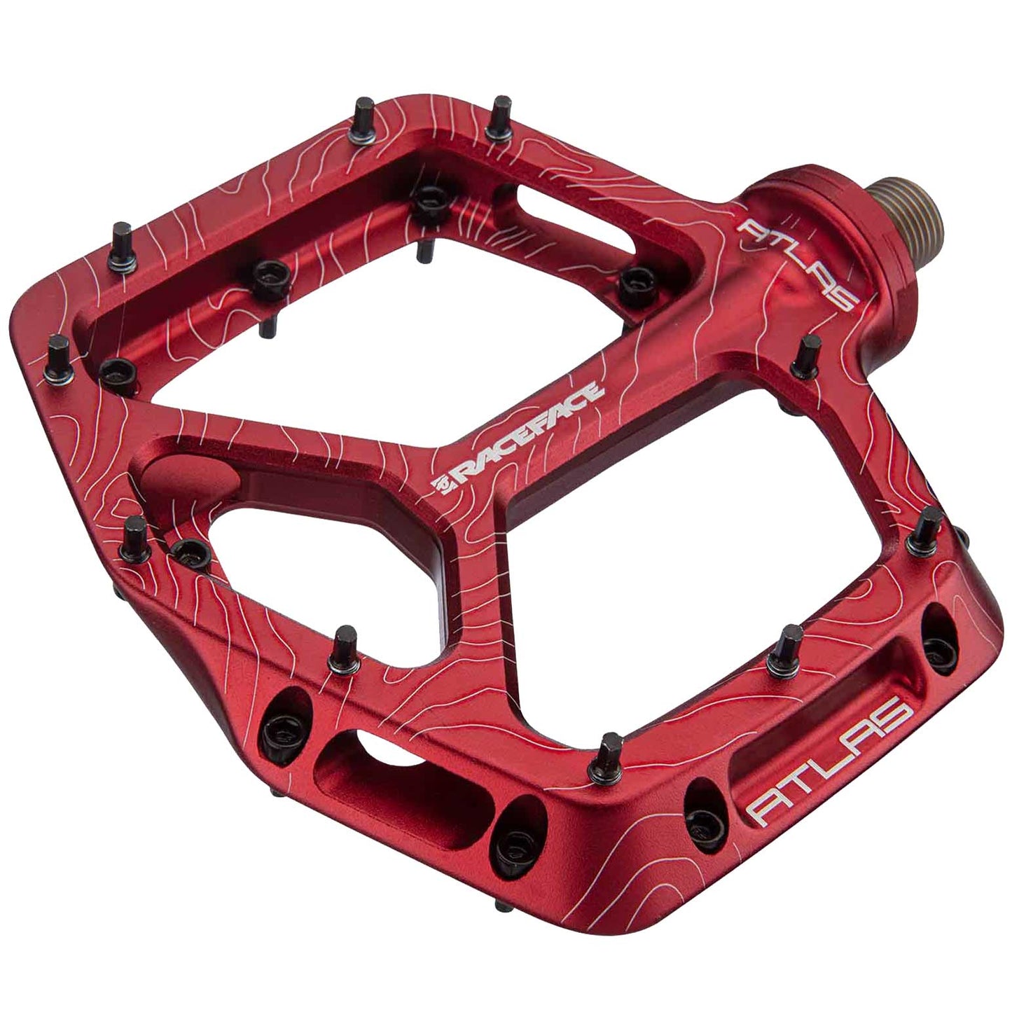 RaceFace Atlas Pedals - Platform Aluminum 9/16" Red