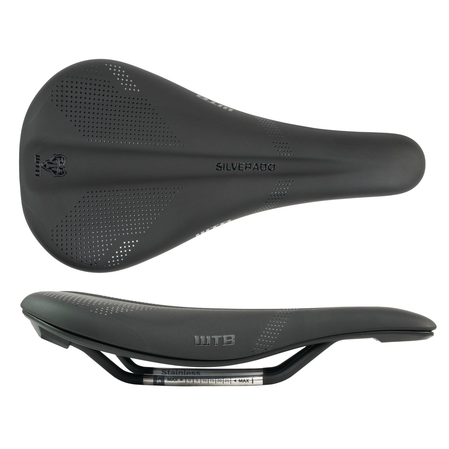 WTB Silverado 265 Fusion Form Saddle - Stainless Black Medium